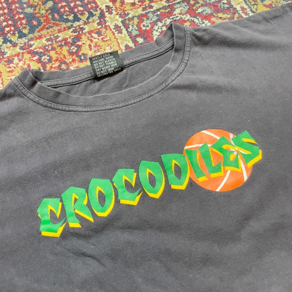 McDonalds Crocodiles T Shirt Mens Graphic Tee Summer Vacation L black - Picture 3 of 5